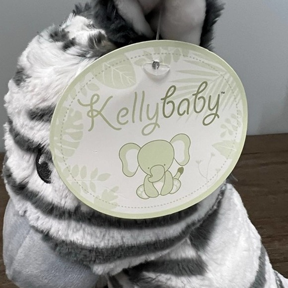 Kelly Baby Safari Zebra Rattle Lovey Plush - Picture 4 of 5